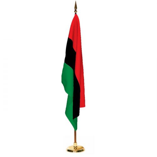 Indoor Afro American Ceremonial Flag Set