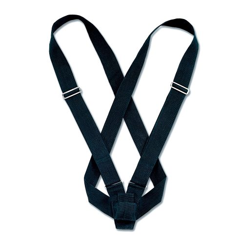 Double Strap Black Webbed Parade Carrying Belt