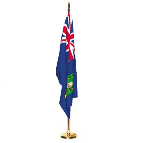 Indoor British Virgin Islands Ceremonial Flag Set