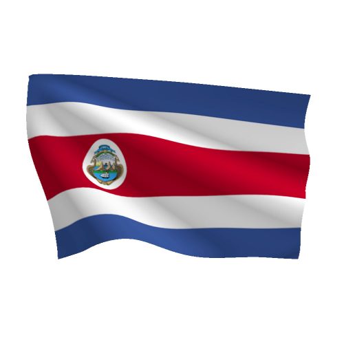Costa Rica with Seal Flag