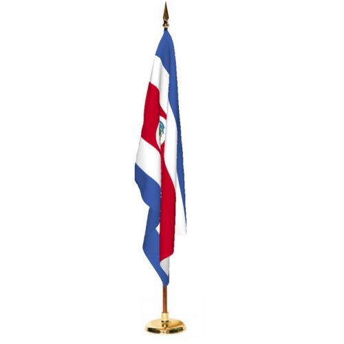 Indoor Costa Rica with Seal Ceremonial Flag Set