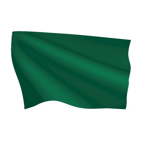 Emerald Green Flag