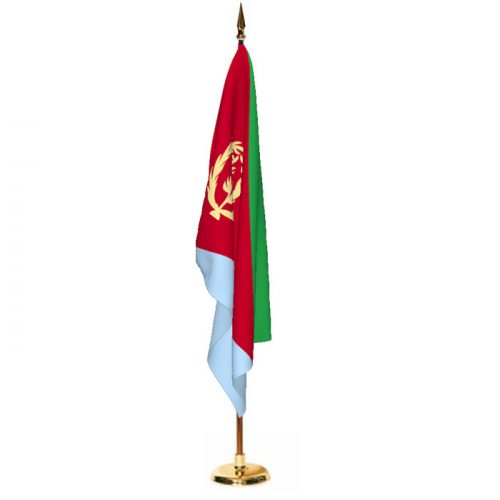 Indoor Eritrea Ceremonial Flag Set