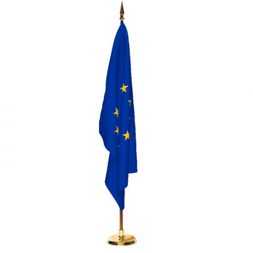 Indoor European Union Ceremonial Flag Set