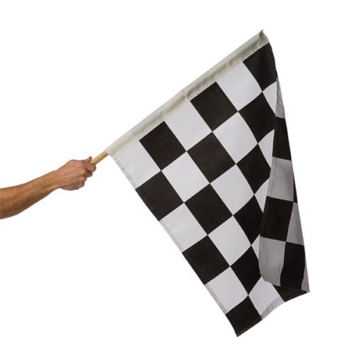 24in x 30in Mounted Checkered Flag