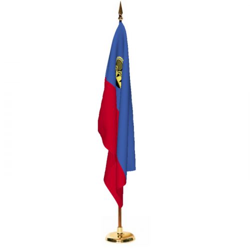 Indoor Liechtenstein Ceremonial Flag Set