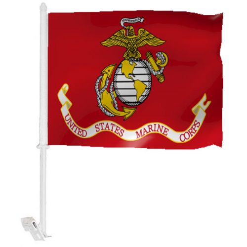Marine Corps Car Window Flag