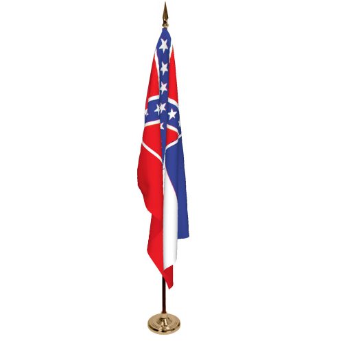 Indoor Mississippi Ceremonial Flag Set