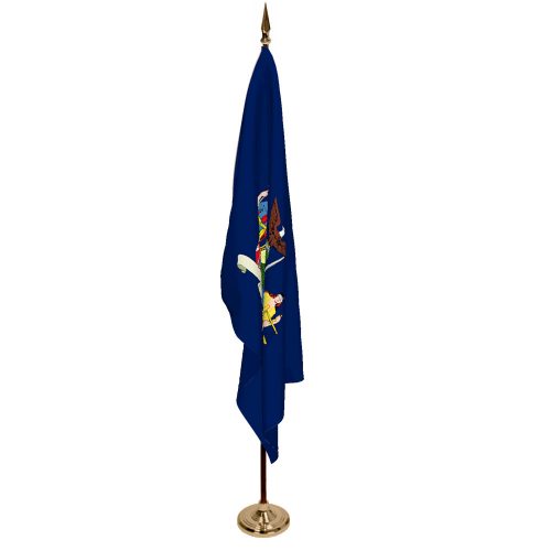 Indoor New York Ceremonial Flag Set
