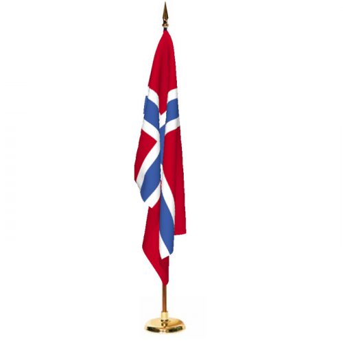 Indoor Norway Ceremonial Flag Set
