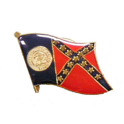 Old Georgia Flag Lapel Pin
