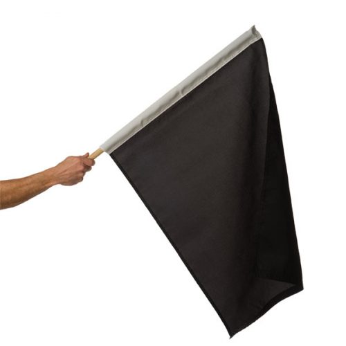 24in x 30in Mounted Black Pit Flag