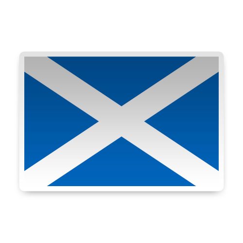 Scotland with St Andrews Cross Sticker