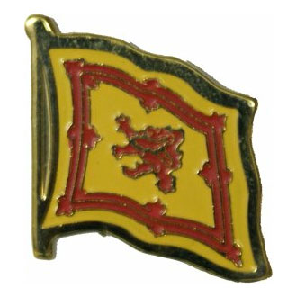 Scotland Rampant Lion Flag Lapel Pin