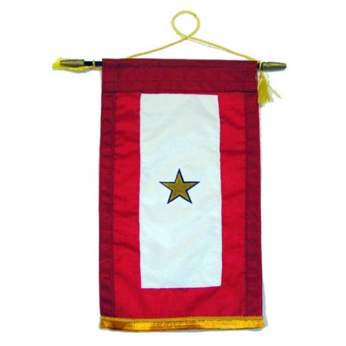 Appliqued Gold Star Banner (1 Star)