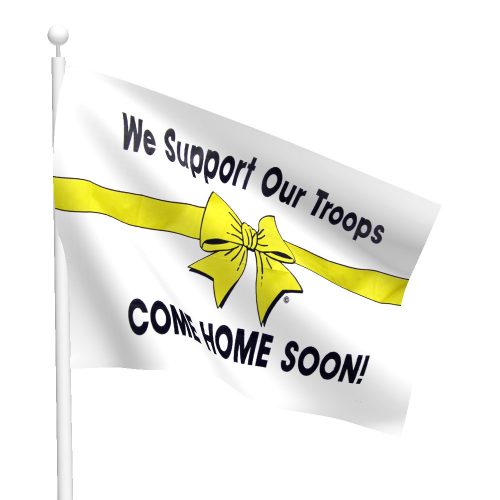 3ft x 5ft Yellow Ribbon-Come Home Soon Flag