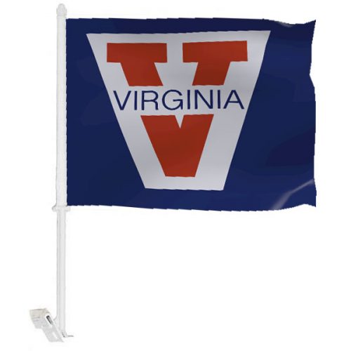 University of Virginia Car Window Flag