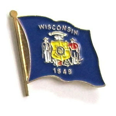 Wisconsin Flag Lapel Pin