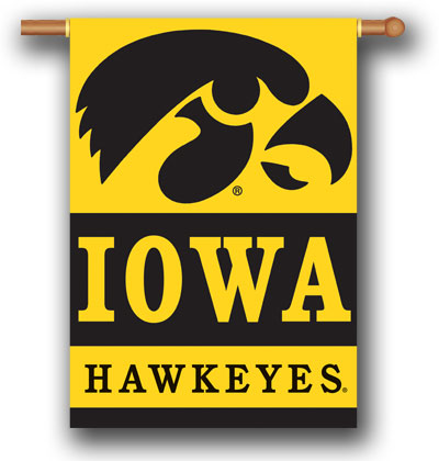 Iowa Hawkeyes Polyester 2 Sided Banner