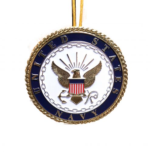 Navy Emblem Christmas Ornament