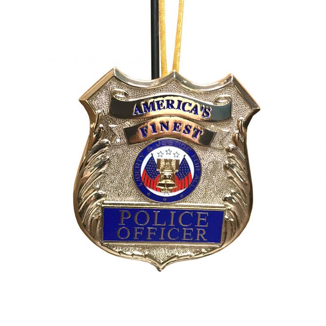 Police Emblem Christmas Ornament