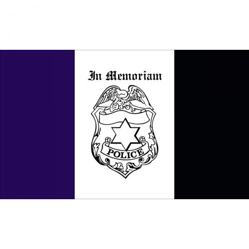 Police Mourning Flag
