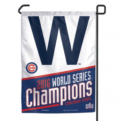 Chicago Cubs World Series Champion W Garden Flag