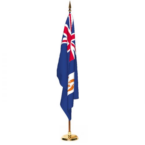 Indoor Anguilla Ceremonial Flag Set