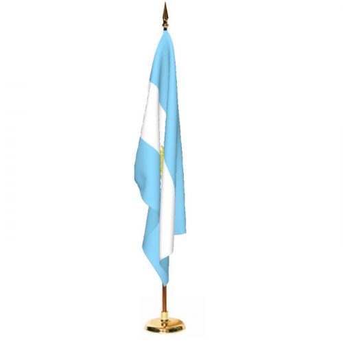 Indoor Argentina with Seal Ceremonial Flag Set