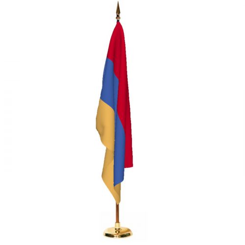 Indoor Armenia Ceremonial Flag Set