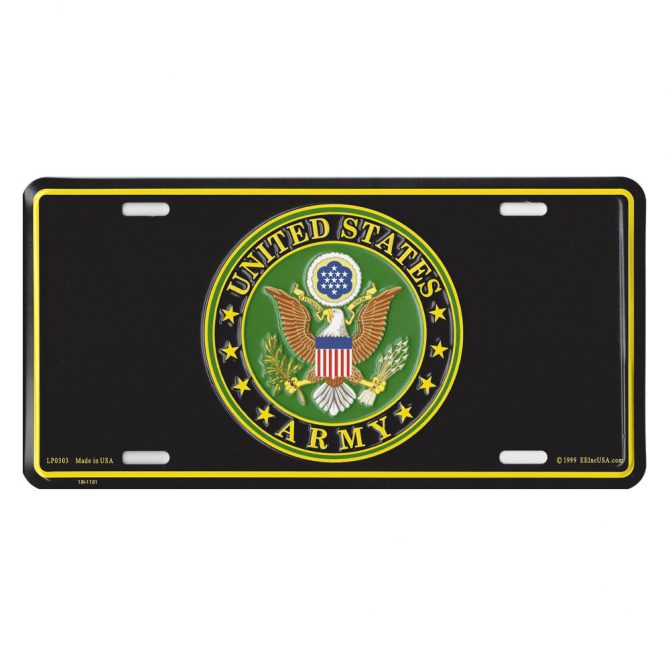 Army Seal License Plate