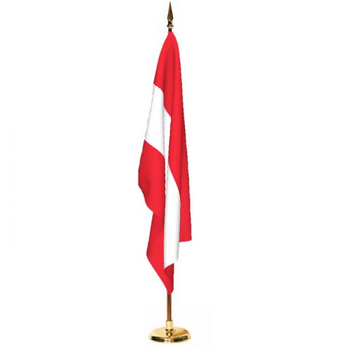 Indoor Austria Ceremonial Flag Set