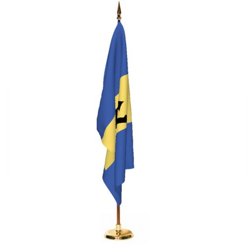 Indoor Barbados Ceremonial Flag Set