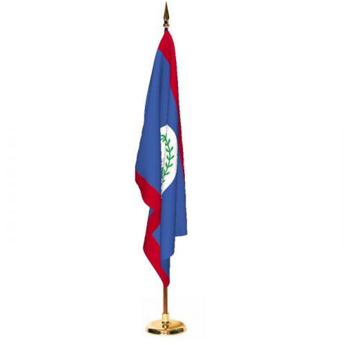 Indoor Belize Ceremonial Flag Set