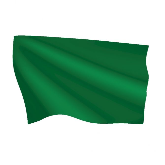 Bright Green Flag