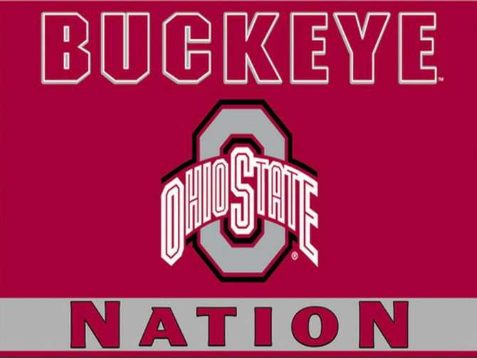 Ohio State University Polyester Buckeye Nation Flag