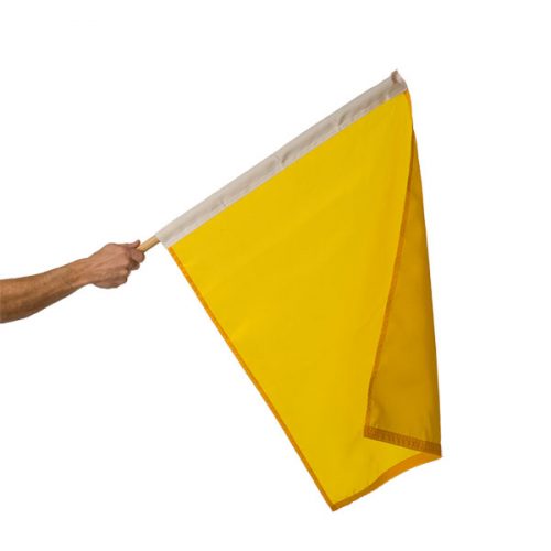 24in x 30in Mounted Yellow Caution Flag