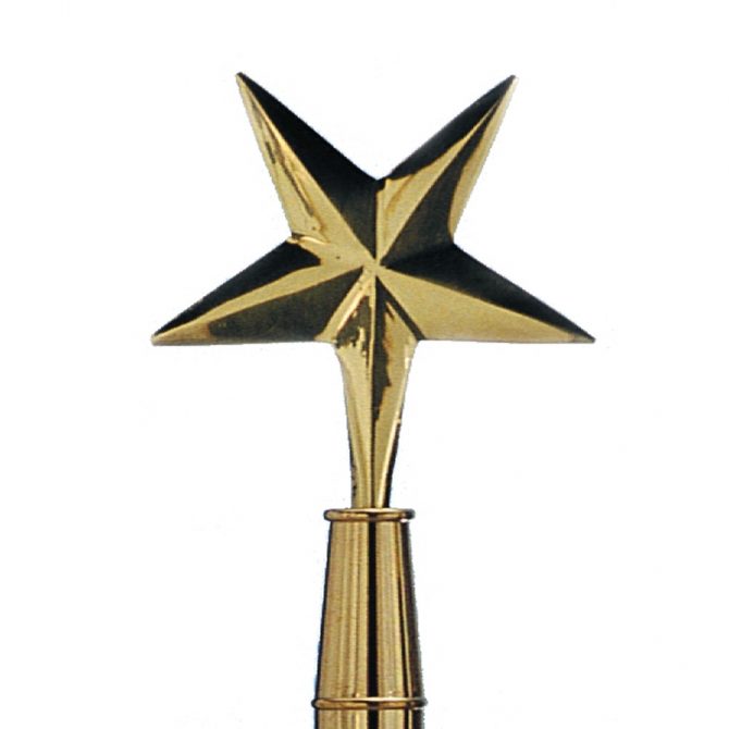 Brass Eastern Star Finial