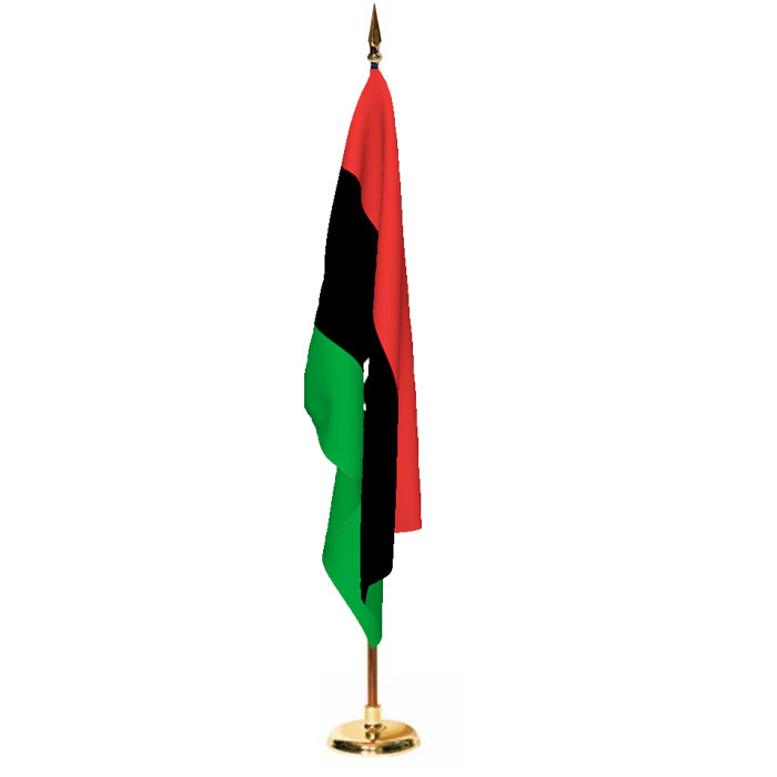 Indoor Libya Ceremonial Flag Set
