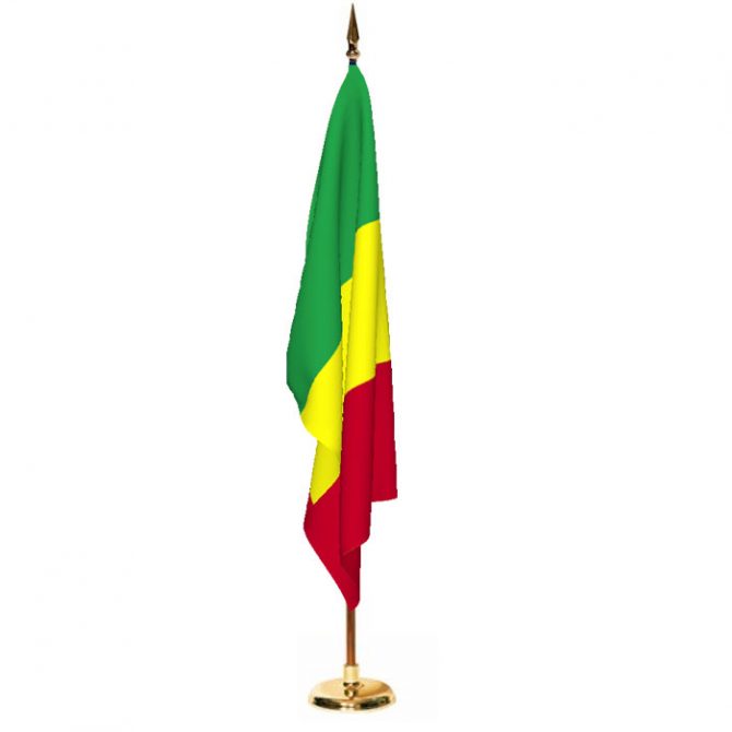 Indoor Mali Ceremonial Flag Set