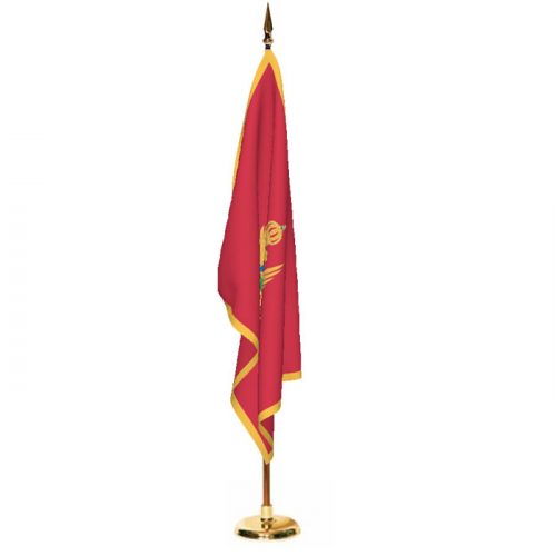 Indoor Montenegro Ceremonial Flag Set