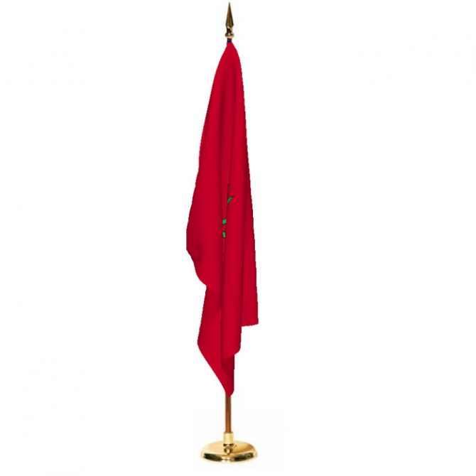 Indoor Morocco Ceremonial Flag Set
