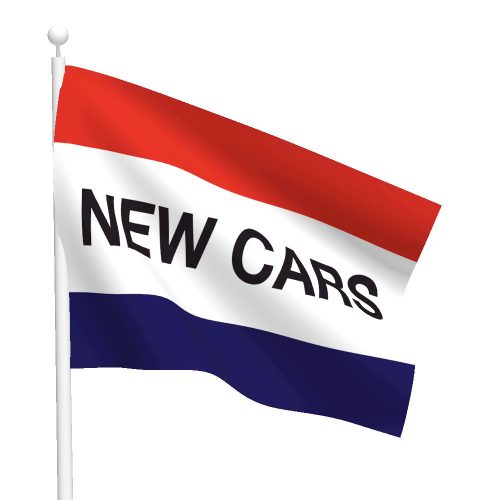 3ft x 5ft New Cars Message Flag