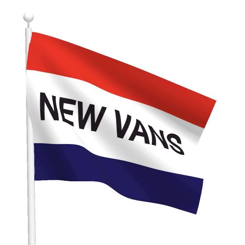 3ft x 5ft New Vans Message Flag