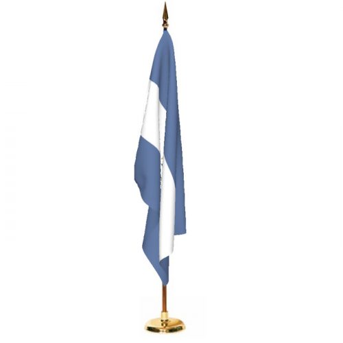 Indoor Nicaragua with Seal Ceremonial Flag Set