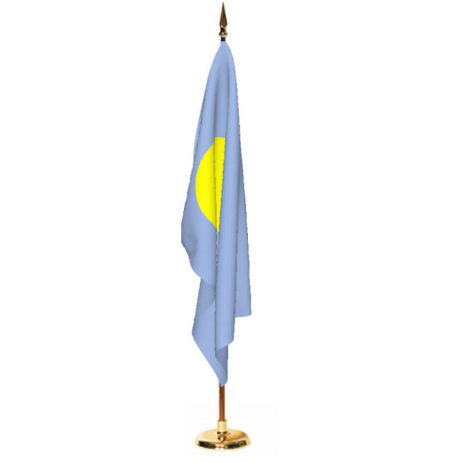 Indoor Palau Ceremonial Flag Set