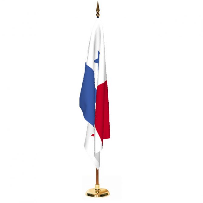 Indoor Panama Ceremonial Flag Set
