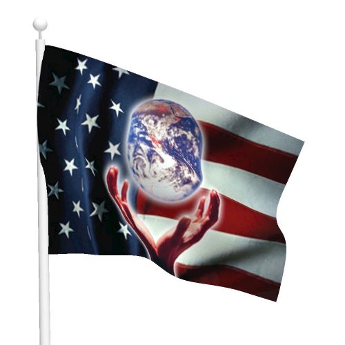 Patriotic World Flag