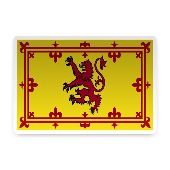 Scotland with Rampant Lion Sticker