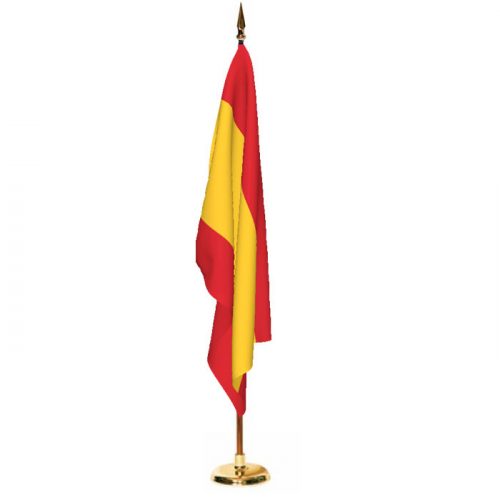 Indoor Spain Ceremonial Flag Set